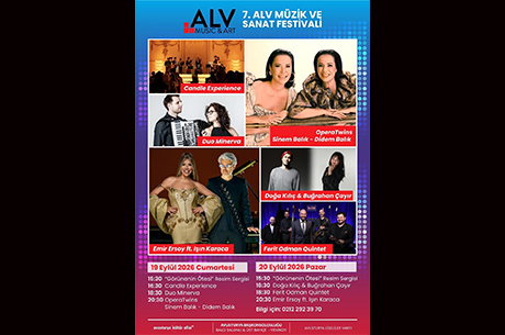 ALV M�zik ve Sanat Festivali 19�20 Eyl�l�de �stanbul�da