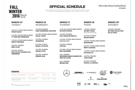 Mercedes-Benz Fashion Week stanbul Resmi Takvimini Aklad