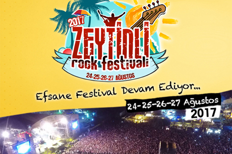 Zeytinli Rock Festivali 2017 in Avantajl Biletler Sata kt!