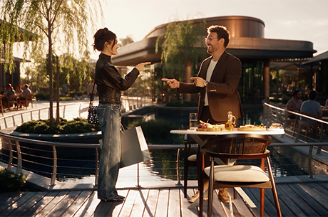 Florentia Village��n �lk Reklam Filminde Hande Er�el ve Danilo Zanna Bir Arada